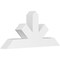 Ekena Millwork Saratoga Architectural Grade PVC Gable Bracket, 36"W x 16 1/2"H x 4"D x 4"F, 11/12 Pitch GBP036X17X0404SAR00 - alternate 1